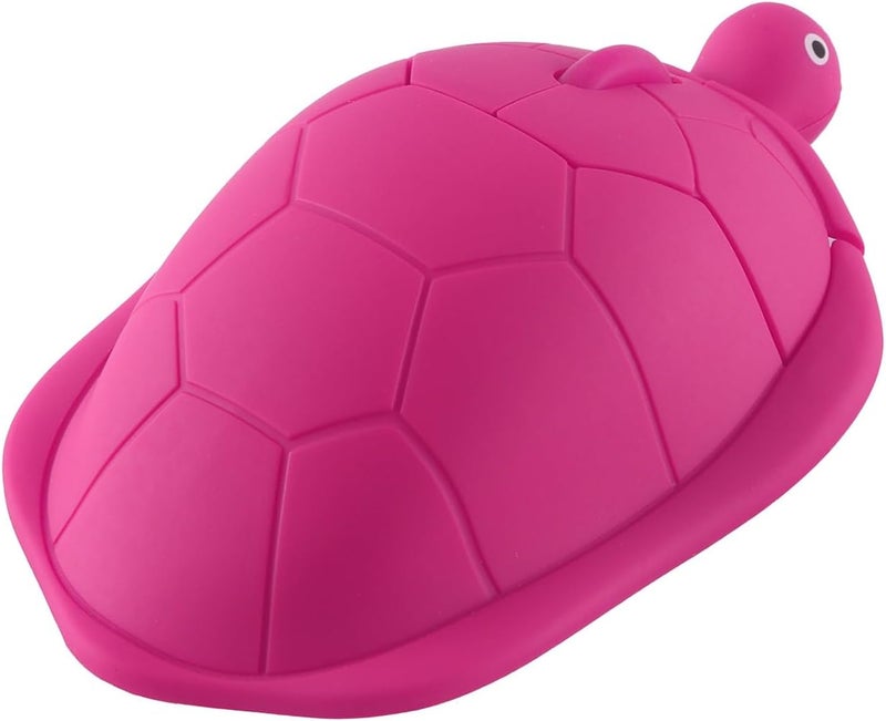 elec Space Wireless Turtle-Shaped Mouse, 2.4G Optical Computer Mouse, 3 Buttons, 12 x 7.7 cm (hot Pink) - Image 4